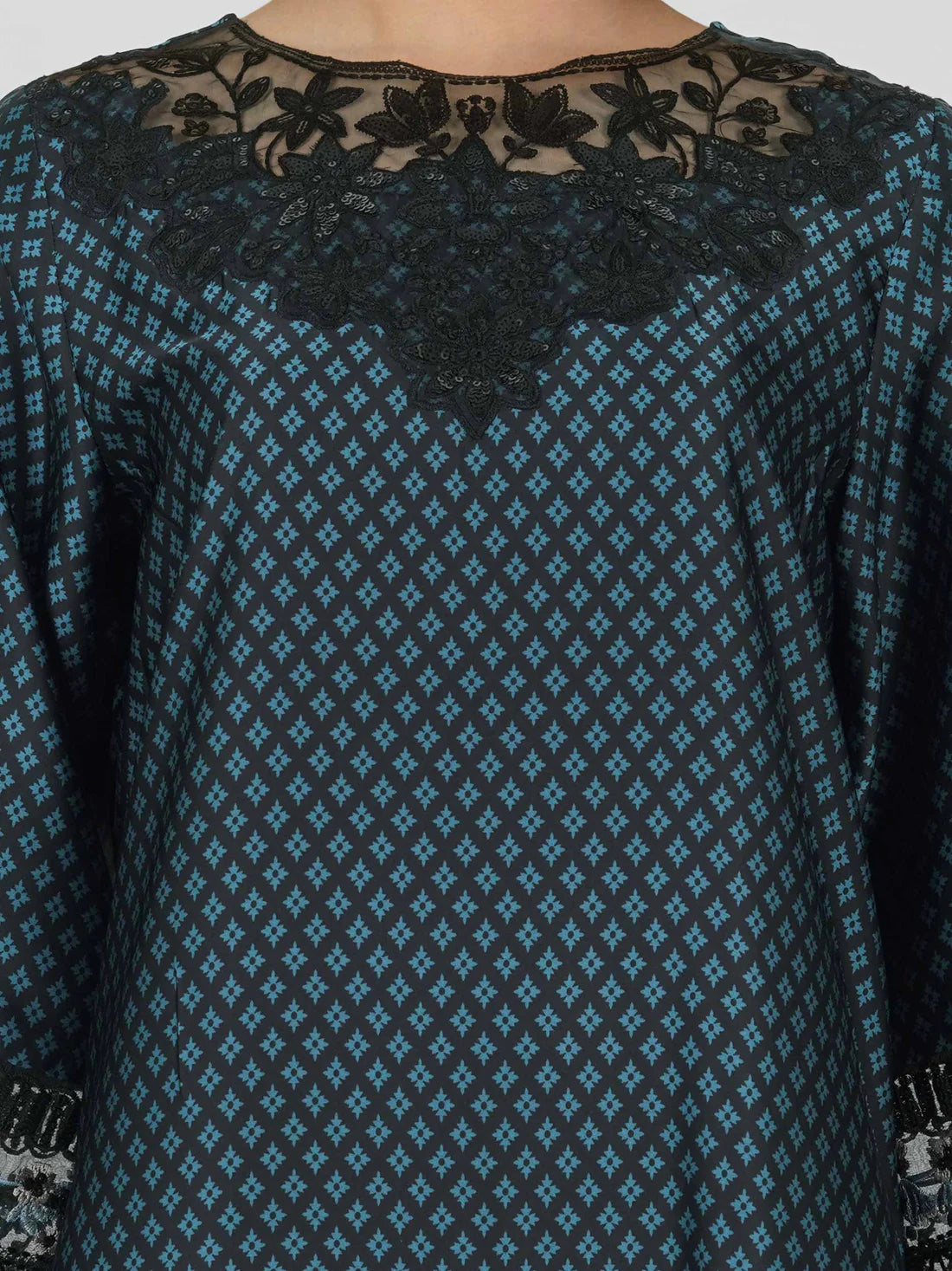 3 Piece Silk Suit- Embroidered (Pret)