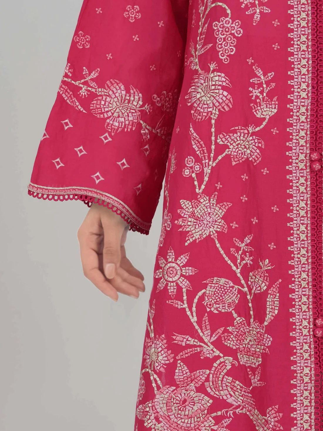 3 Piece Lawn Suit- Embroidered (Pret)